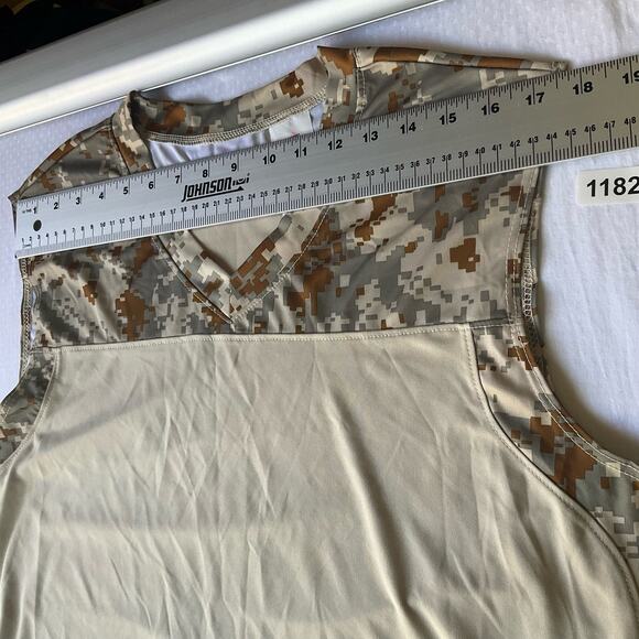 A4 Men’s Sleeveless Workout Casual Tank Top size L, Taupe Gray - Picture 2 of 7